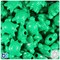 BeadTin Green Opaque 23mm Sea Turtle Plastic Pony Beads (24pcs)